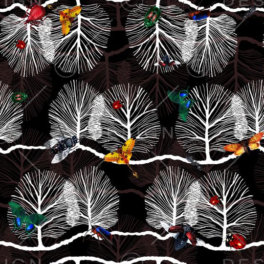 昆虫印花华亿平台图片