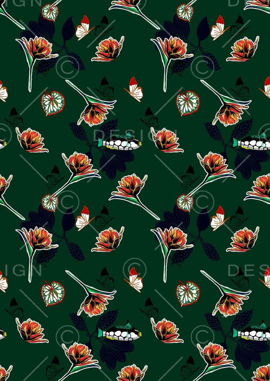 蝴蝶印花华亿平台图片