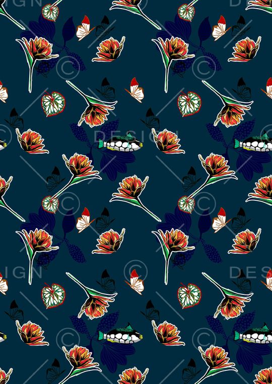 蝴蝶印花华亿平台图片