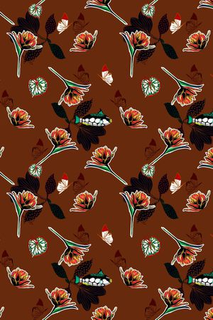 蝴蝶印花华亿平台图片