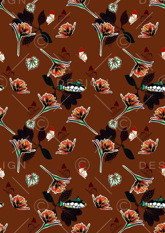 蝴蝶印花华亿平台图片