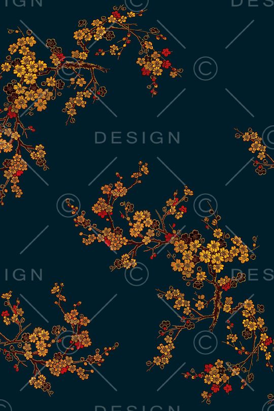 梅花印花华亿平台图片