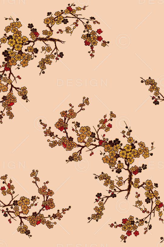 梅花印花华亿平台图片