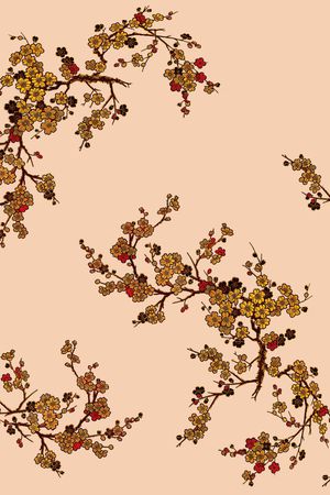 梅花印花华亿平台图片