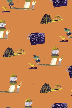 卡通印花华亿平台图片