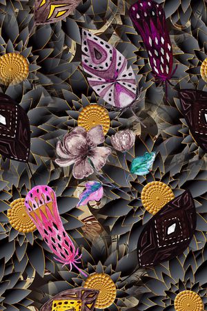 民族风印花华亿平台图片