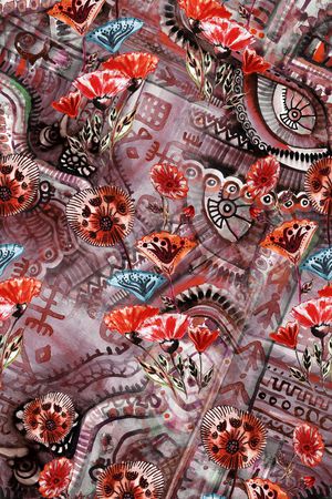 民族风印花华亿平台图片