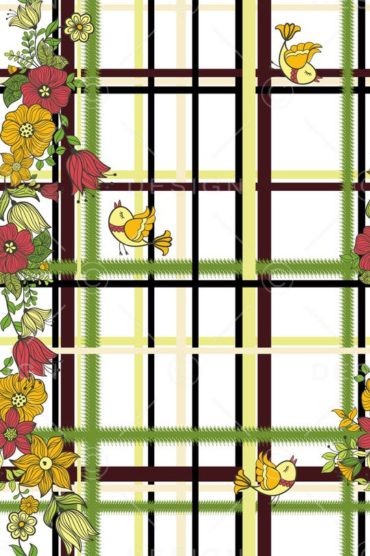 格子印花华亿平台图片