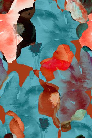 彩底花卉印花华亿平台图片