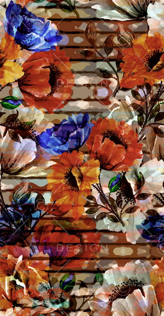 彩底花卉印花华亿平台图片