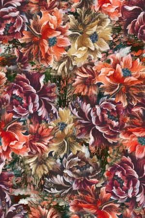 花卉印花华亿平台图片