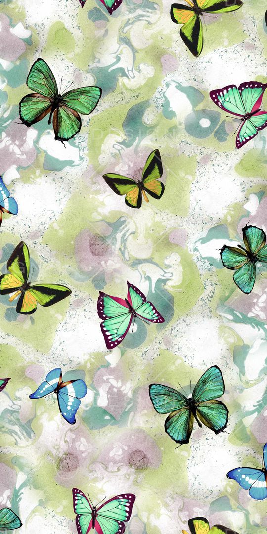 蝴蝶印花华亿平台图片