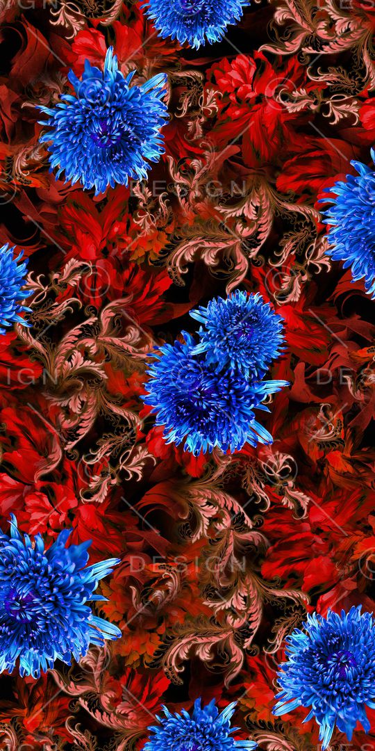 菊花印花华亿平台图片