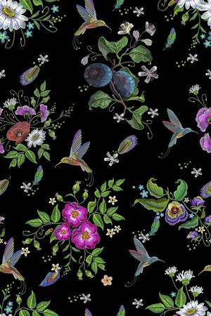 民族花卉印花华亿平台图片