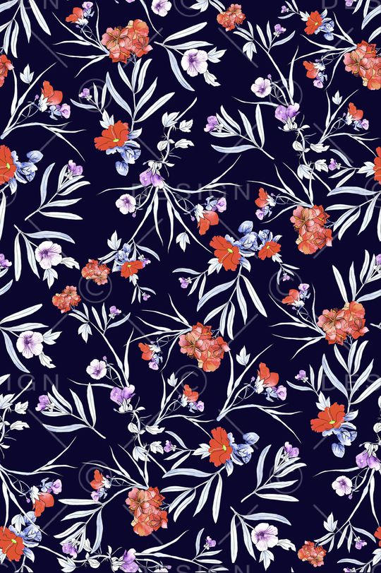 小碎花印花华亿平台图片