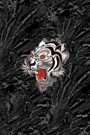 胸前独幅印花华亿平台图片