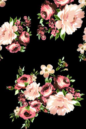 鲜花印花华亿平台图片