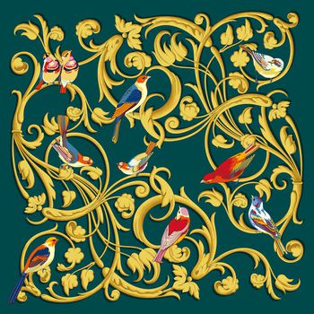 卷草印花华亿平台图片