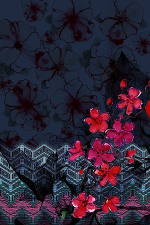 中国风印花华亿平台图片