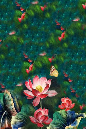 定位花印花华亿平台图片