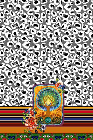 条纹印花华亿平台图片