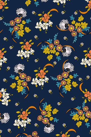 小碎花印花华亿平台图片