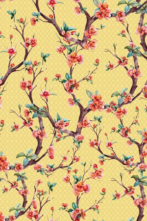 梅花印花华亿平台图片