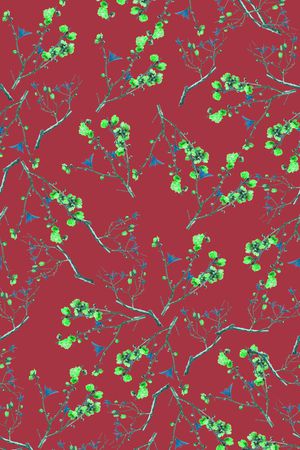 植物印花华亿平台图片