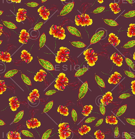 植物印花华亿平台图片