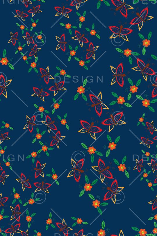 植物印花华亿平台图片