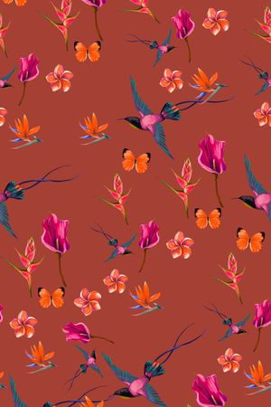 植物印花华亿平台图片