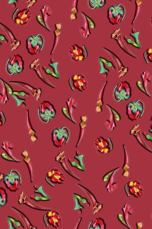 植物印花华亿平台图片