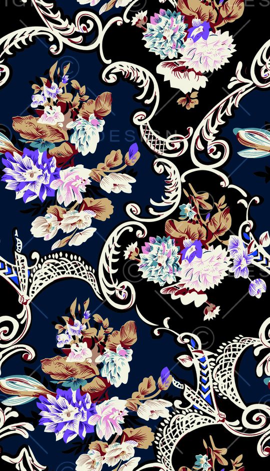 鲜花印花华亿平台图片