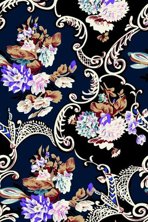 鲜花印花华亿平台图片