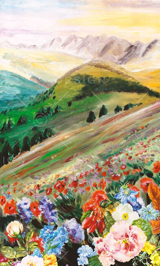 动物花卉印花华亿平台图片