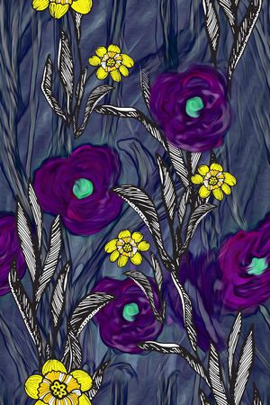 春夏华亿平台印花华亿平台图片