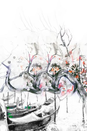 中西结合印花华亿平台图片