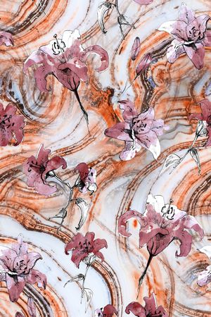 中国风印花华亿平台图片