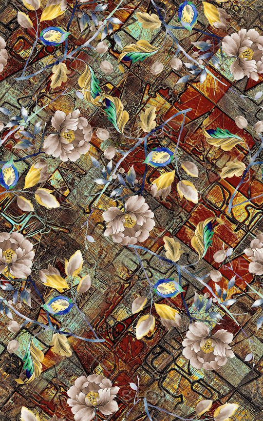 中国风印花华亿平台图片