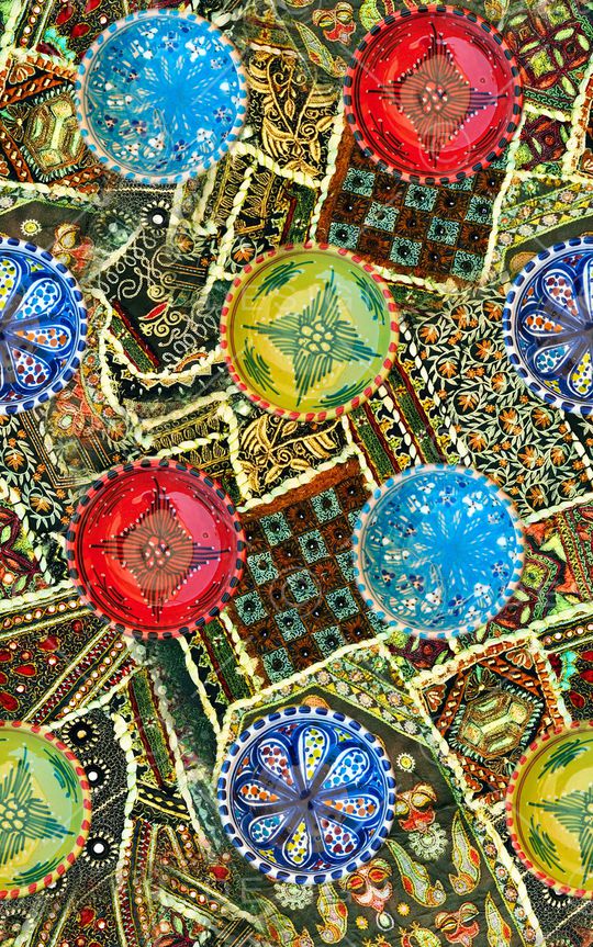 中国风印花华亿平台图片