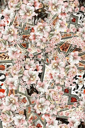 中国风印花华亿平台图片