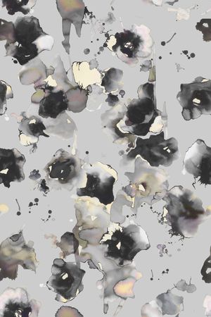 水彩花卉印花华亿平台图片