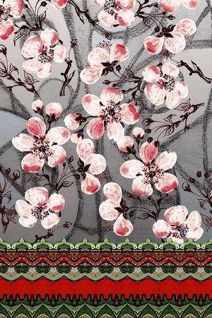 中国风印花华亿平台图片