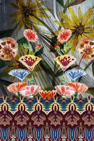 中国风印花华亿平台图片