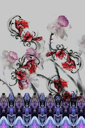 中国风印花华亿平台图片