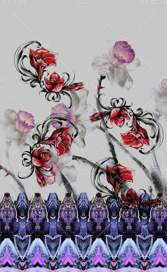 中国风印花华亿平台图片