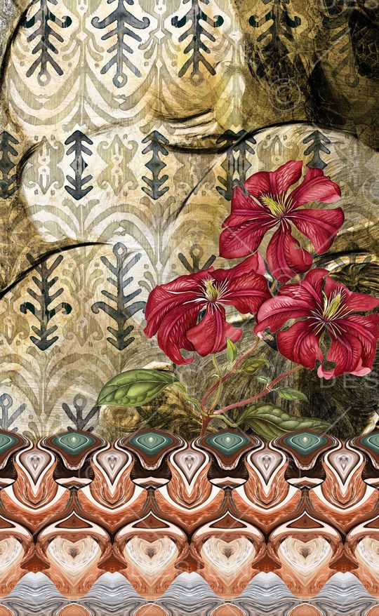 中国风印花华亿平台图片