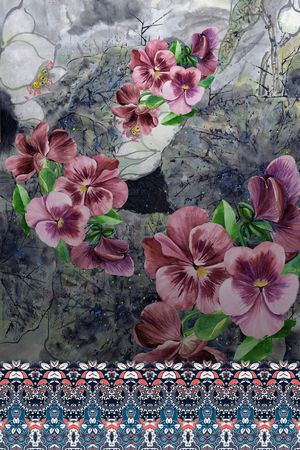 中国风印花华亿平台图片