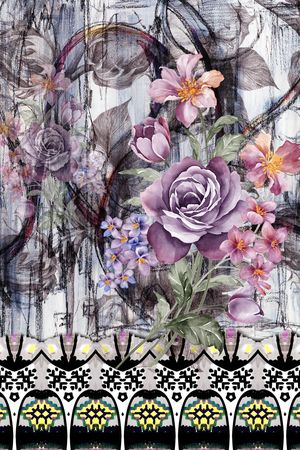 中国风印花华亿平台图片