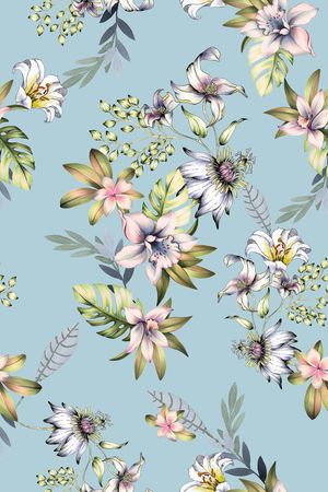 植物印花华亿平台图片